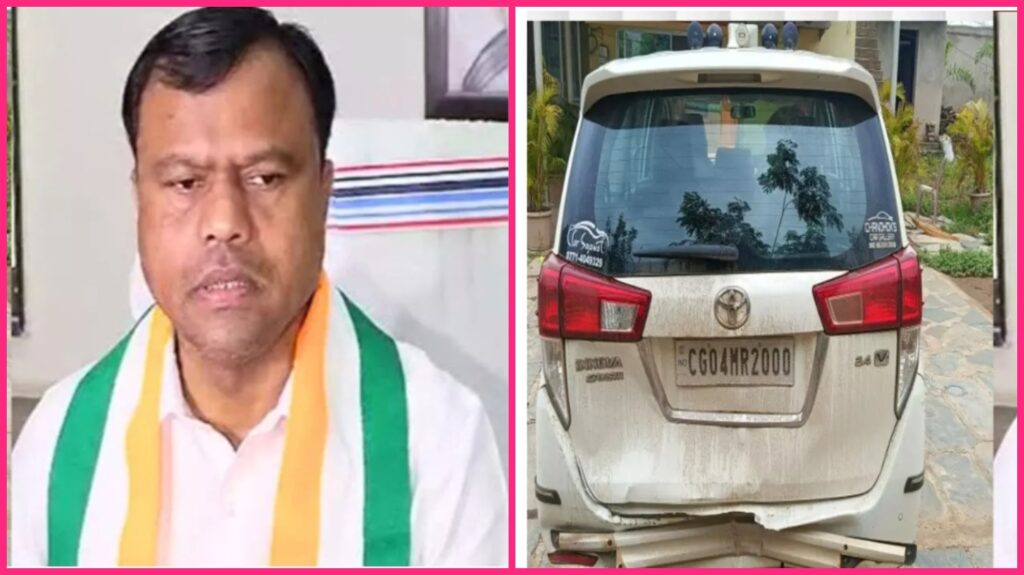 convoy chaos : बड़ा सड़क हादसा: कांग्रेस प्रदेश अध्यक्ष दीपक बैज के काफिले की 6 गाड़ियां