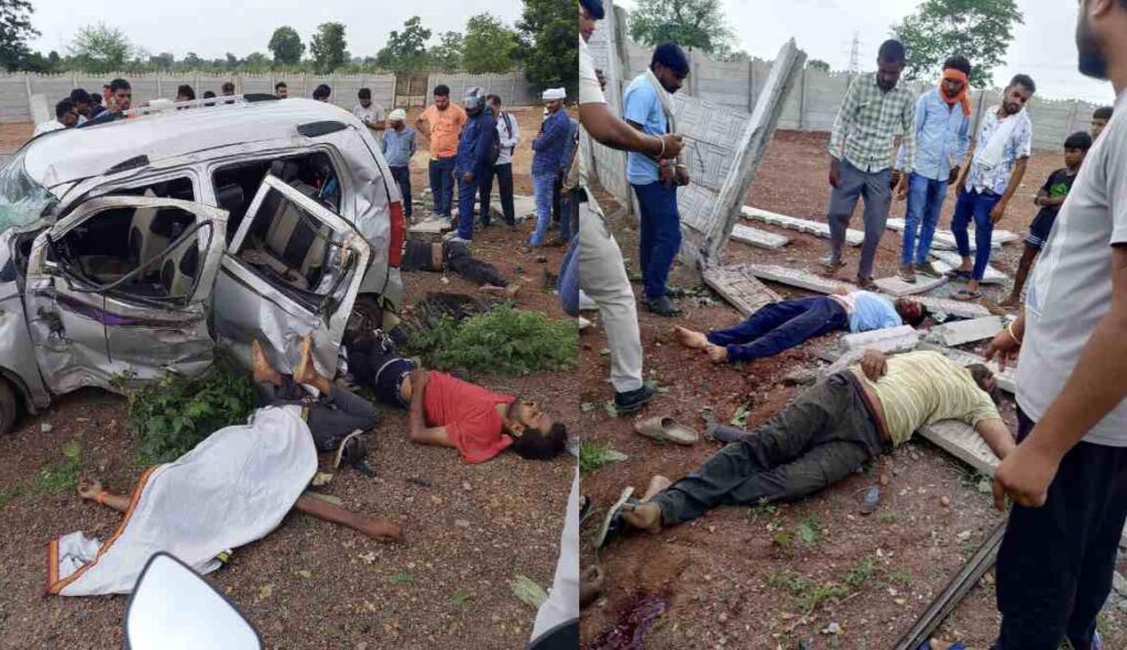 Bilaspur Road Accident : तेज रफ्तार का कहर: दीवार से टकराई कार, तीन की मौके पर मौत, 