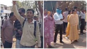 बृजेश ताम्रकार के अवैध दुकान पर प्रशासन की टीम ने बुलडोजर चलाया।